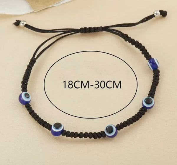 Evil Eye Nazaar Woven Adjustable Bracelet