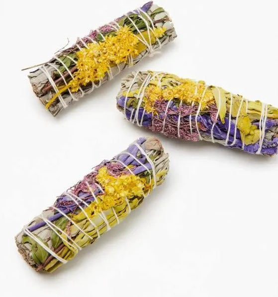 Calendula Floral Herb Bundle Smudge