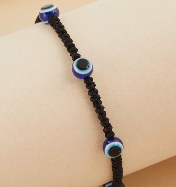 Evil Eye Nazaar Woven Adjustable Bracelet