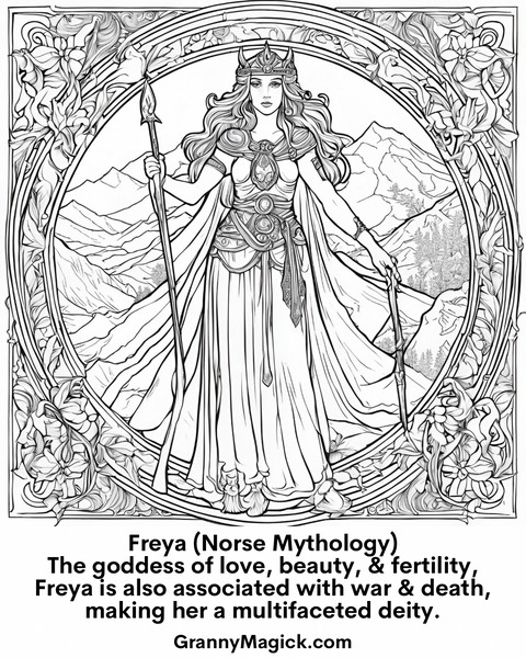 Free Love Goddesses Coloring Sheets Downloadable