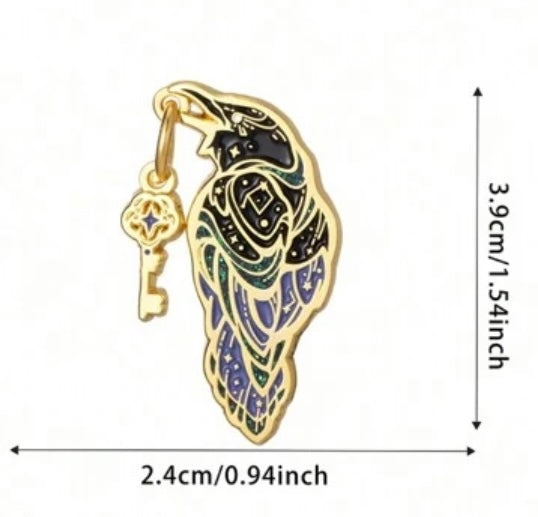 Crow with Key Pin