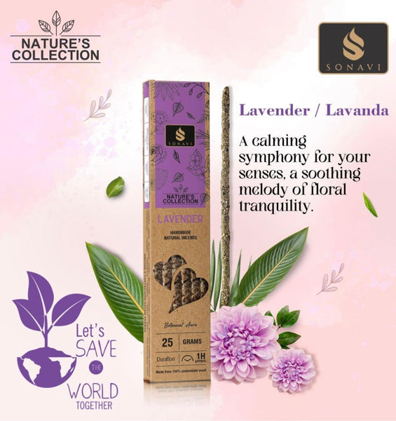 Natural Premium Incense: Lavender, Rosemary, & White Sage