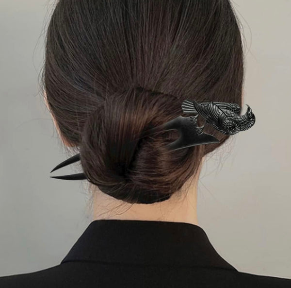 Mystical Raven Hairsticks