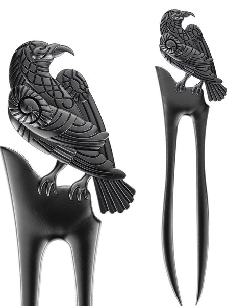 Mystical Raven Hairsticks
