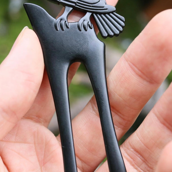 Mystical Raven Hairsticks