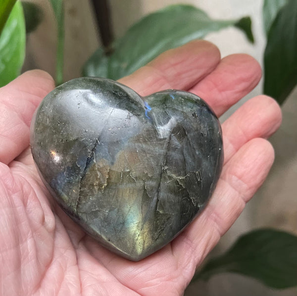 Flash Labradorite Heart