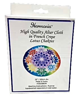 Chakra Lotus Altar Cloth 35” diameter