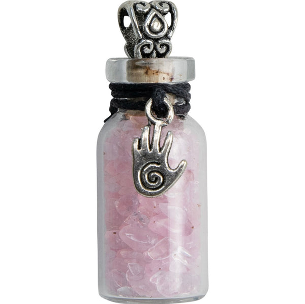 Gemstone Chip Bottle Pendant