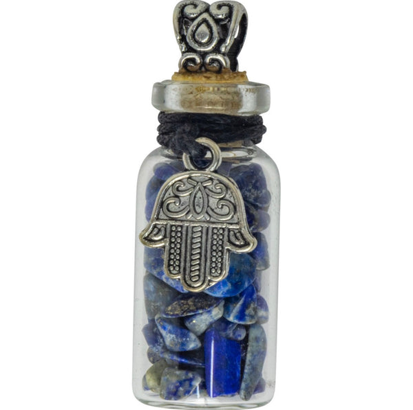 Gemstone Chip Bottle Pendant