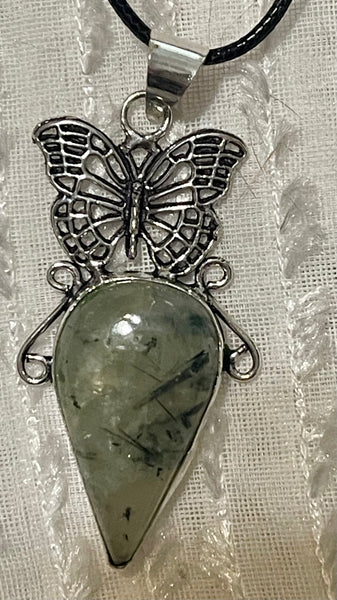 Butterfly Gemstone Crystal Pendants