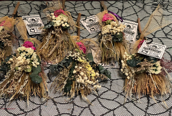 Besom/Broom 11-12” Eucalyptus & Floral