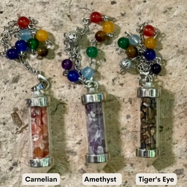 Pendulums: Crystal Chambered, Chakra Chain
