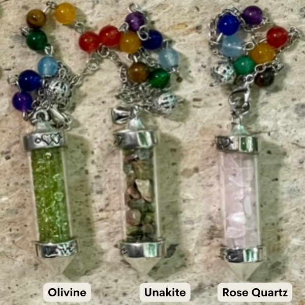 Pendulums: Crystal Chambered, Chakra Chain