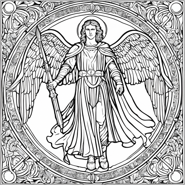Free Archangel Michael Coloring Sheets