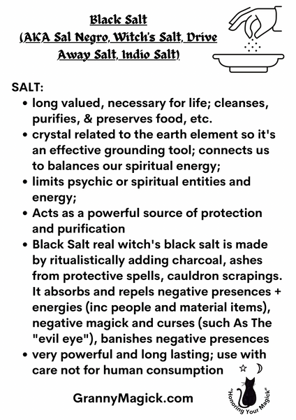 Granny Magick's Witch's Black Salt