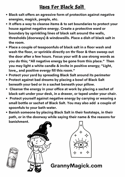Granny Magick's Witch's Black Salt