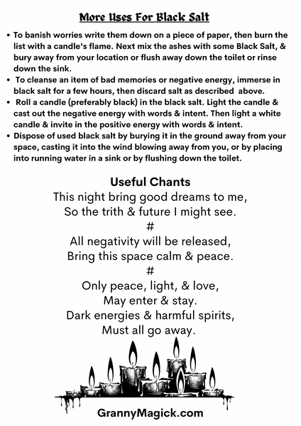 Granny Magick's Witch's Black Salt