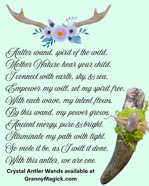 Crystal Antler Wands