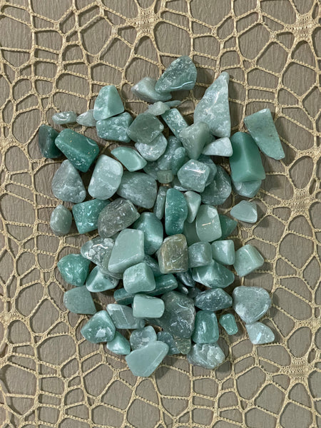 Green Aventurine Crystals 1 ounce