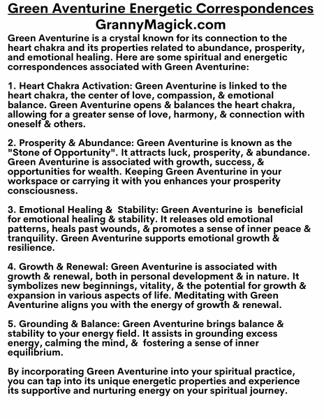 Green Aventurine Crystals 1 ounce