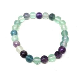 Rainbow Fluorite 8mm Stretch Bracelet