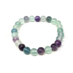 Rainbow Fluorite 8mm Stretch Bracelet
