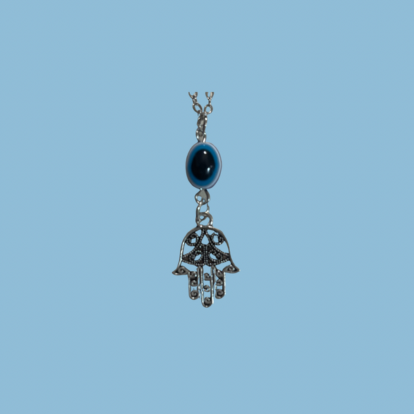 Hamsa Hand Nazar Bead Pendant