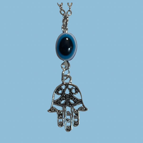 Hamsa Hand Nazar Bead Pendant