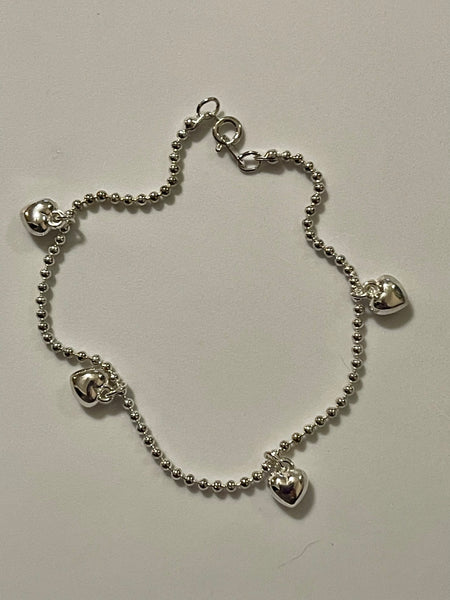 Assorted Silvertone Anklets