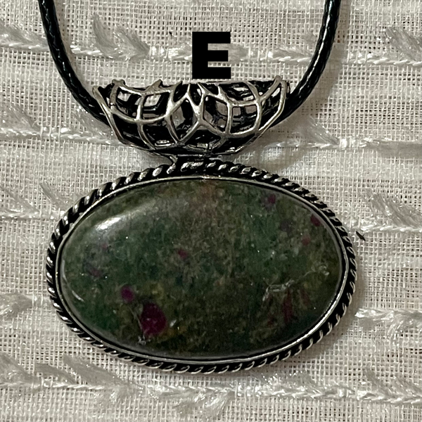 Ruby in Fuscite Pendants #402