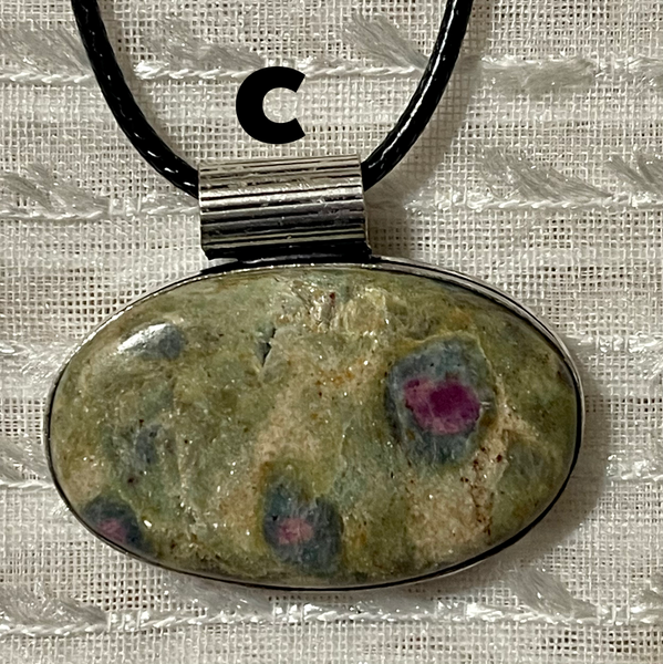 Ruby in Fuscite Pendants #402