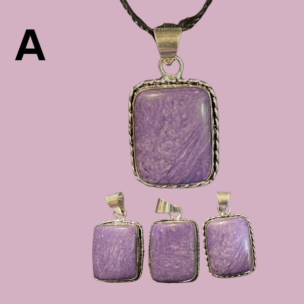 Charoite Pendants