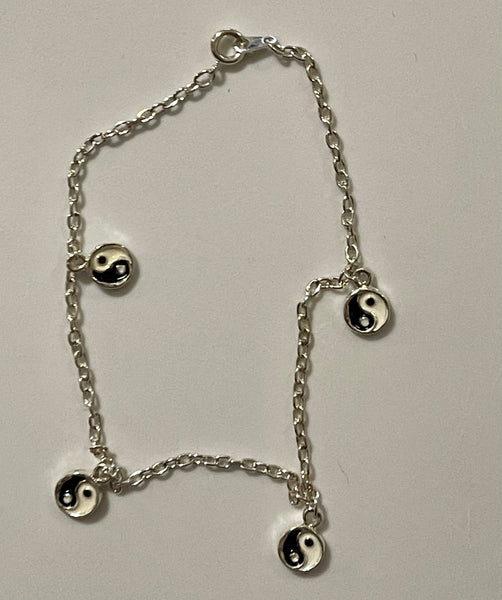 Assorted Silvertone Anklets