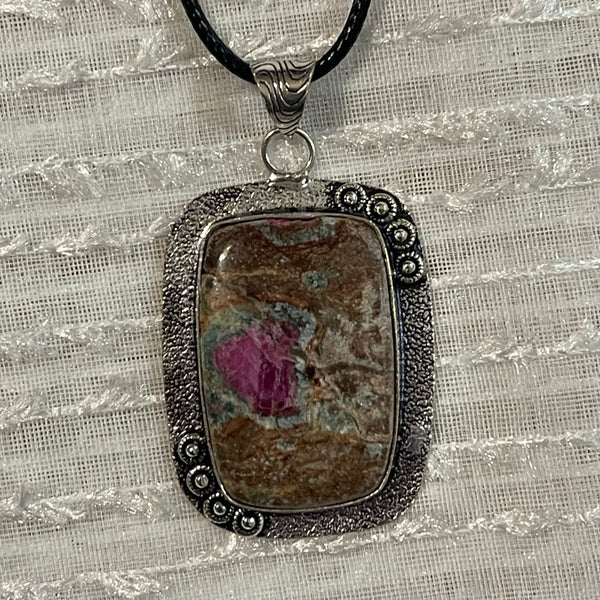 Ruby in Fuschite Pendants #401