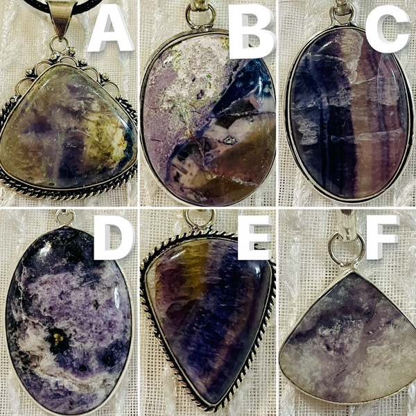 Purple Fuorite Pendants #404