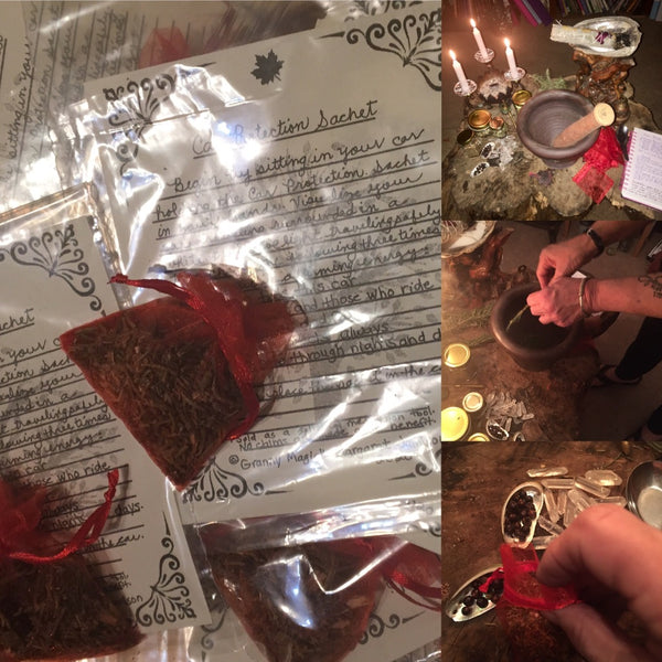 Crystal & Herbal Car Protection Sachet