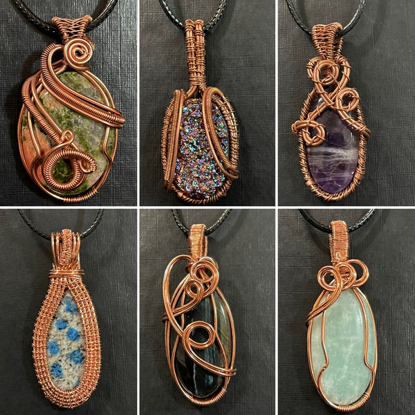 Copper Wrapped Gemstones