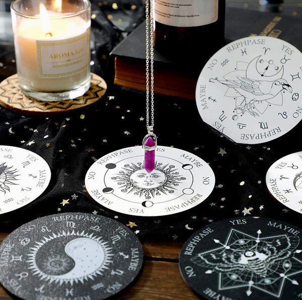 Pendulum Dowsing Board Wood