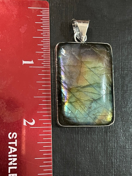Labradorite Purple Flash Pendant
