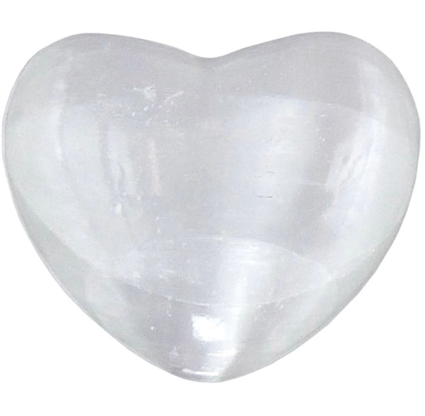 Selenite 1.5” Heart