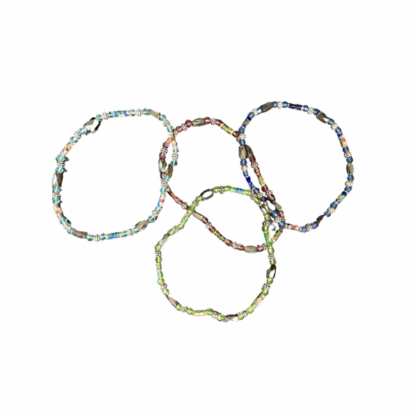 Magnetic Hematite Beaded anklet