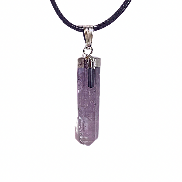 Amethyst with Tourmaline Pendant