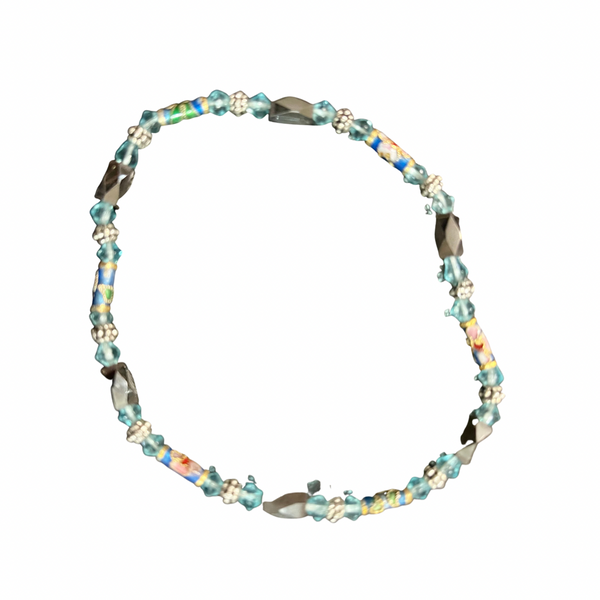 Magnetic Hematite Beaded anklet