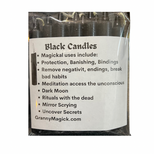 Black Chime Candles(8 candles)