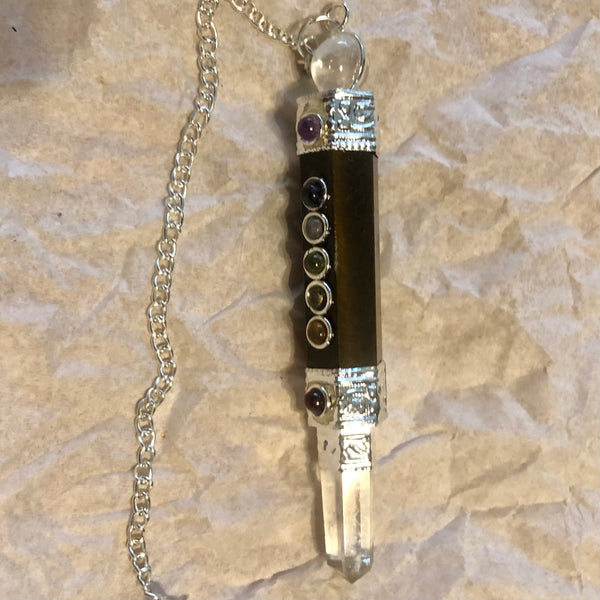 Chakra Stones Crystal Wand Pendulum