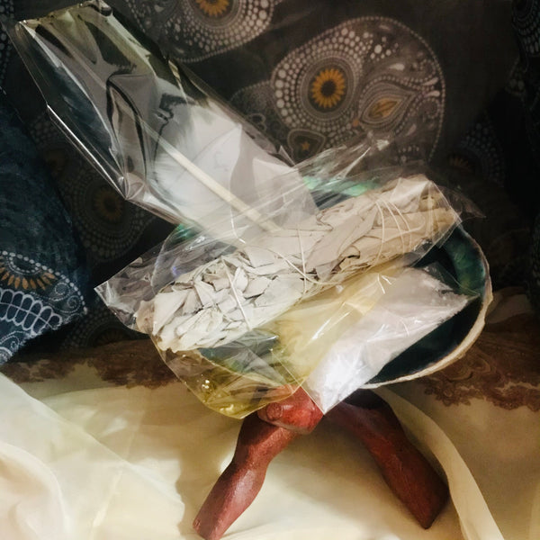 Abalone Shell Sage Bundle Smudge Set