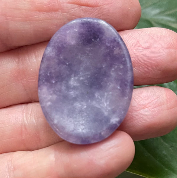 Lepidolite Thumb Worry Stone