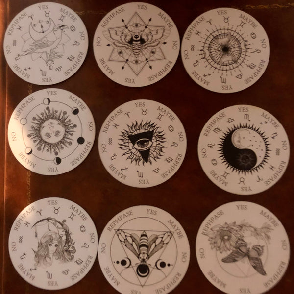 Pendulum Dowsing Board Wood