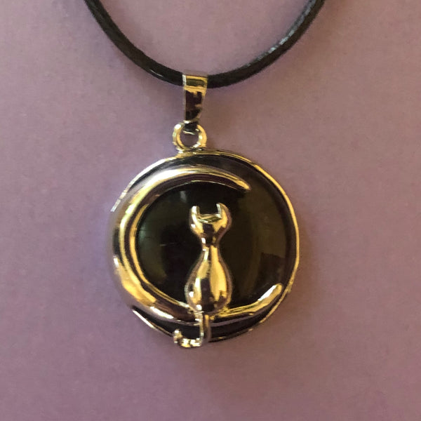 Cat On A Gemstone Moon