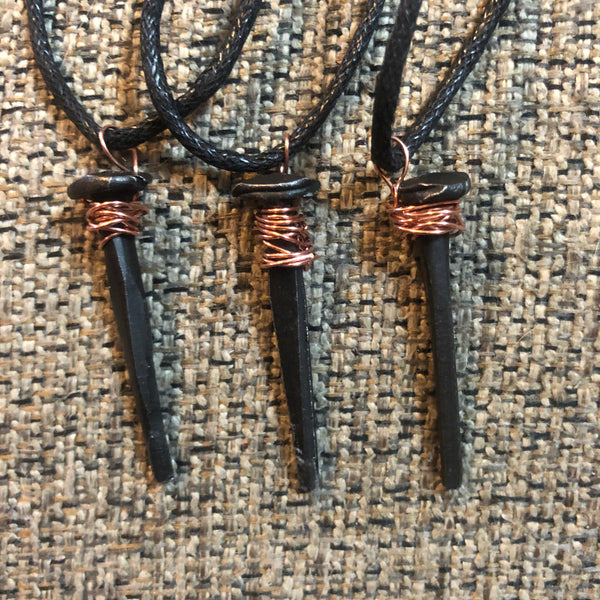 Blessed & Charged Iron Nail Necklace (Protection)